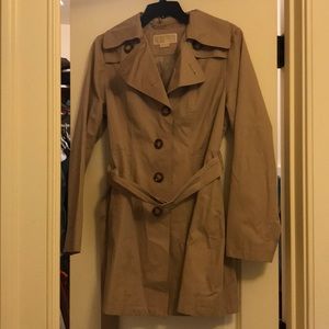 Michael Kors Tan Trench Coat Medium